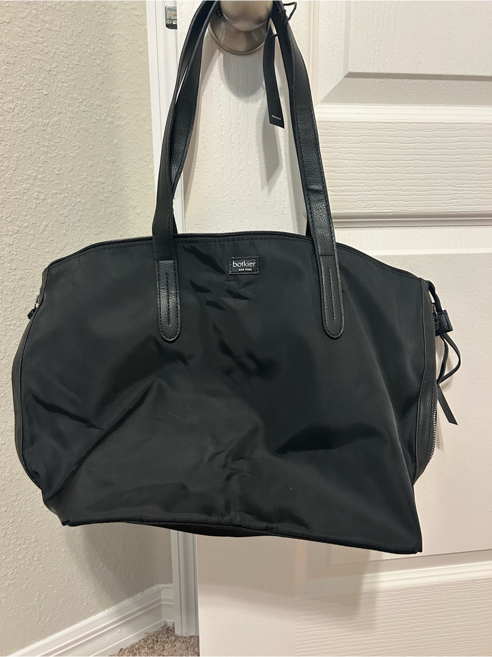 Botkier Black Nylon Duffel Tote